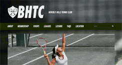 Desktop Screenshot of beverlyhillstennisclub.com