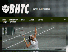 Tablet Screenshot of beverlyhillstennisclub.com